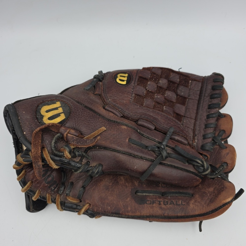 Wilson A710 13" Genuine ECCO Brown Leather Right Hand Throw Softball Glove